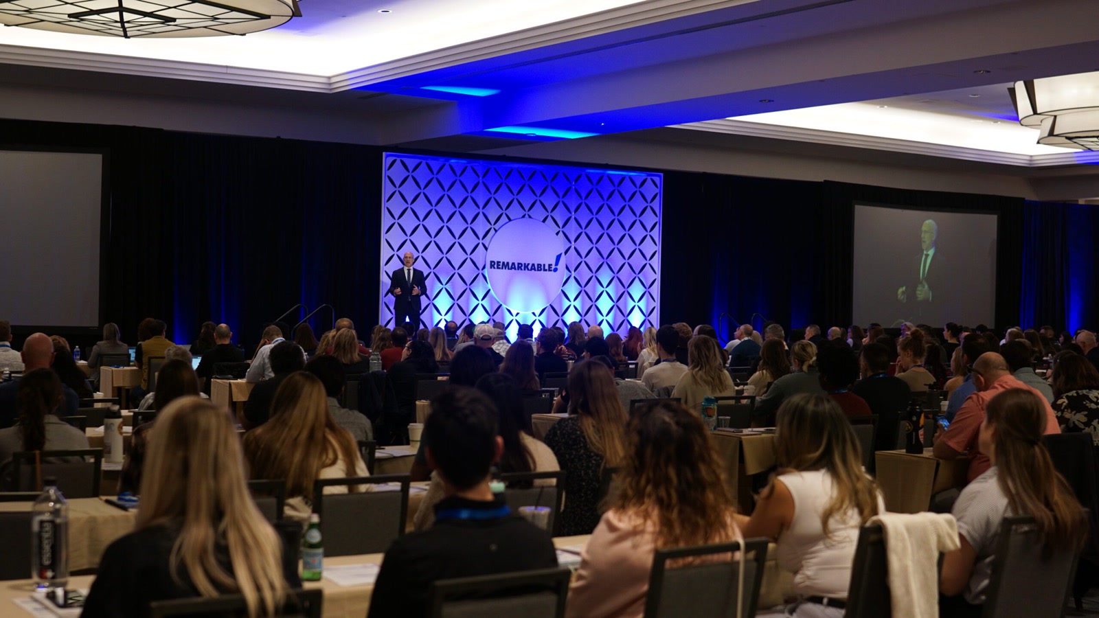 Dr. Stephen Franson teaching from the Remarkable stage